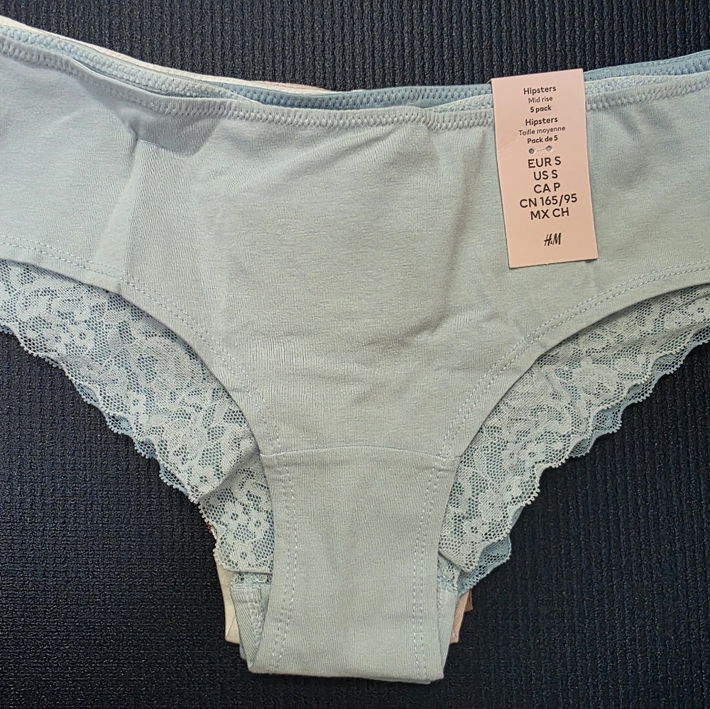 HM Pack Cotton lace Women's Underwear Panties Small